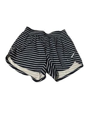 Athleta Navy and White Striped Athletic Shorts
